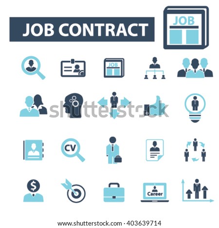 job contract icons
