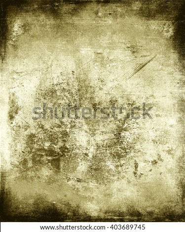 Abstract grunge vintage texture background with faded central area for your text or picture, brown wall with dark frame