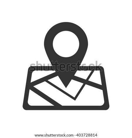 location icon vector, map solid illustration, pictogram isolated on white Royalty-Free Stock Photo #403728814