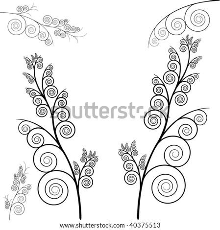 vector floral set