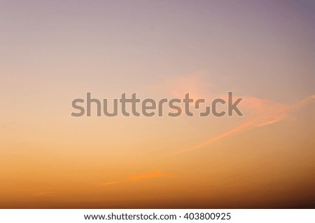 Sunset Sky Background.