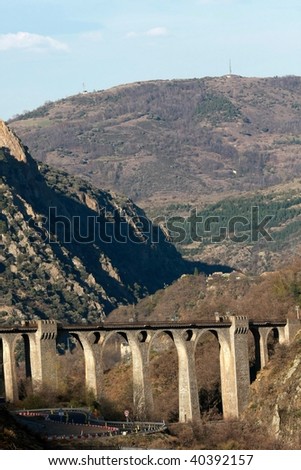 Viaduct in the mountains