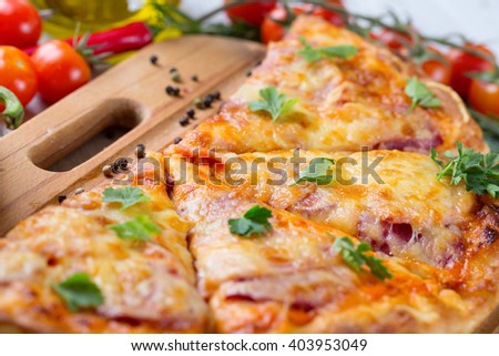 Supreme Italian Pizza close-up