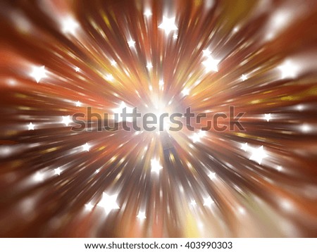 Abstract orange background. Explosion star.