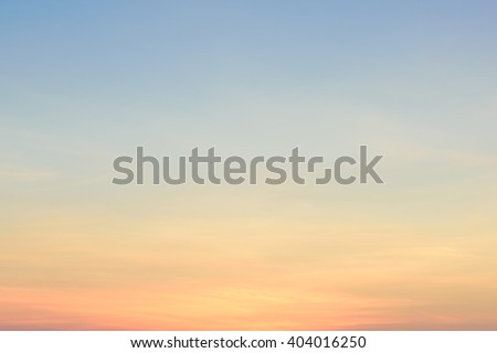 Beautiful Blue sky at dawn Royalty-Free Stock Photo #404016250