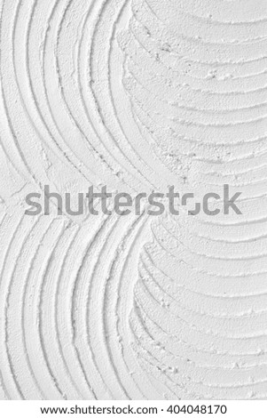 Background of the white cement wall is plaster rough style