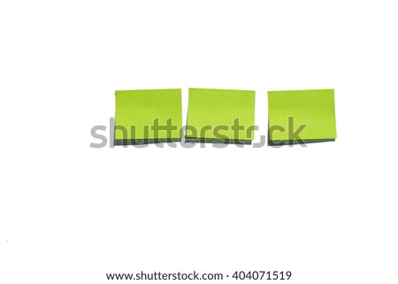 three green sticker on a white background. Stickers isolated.