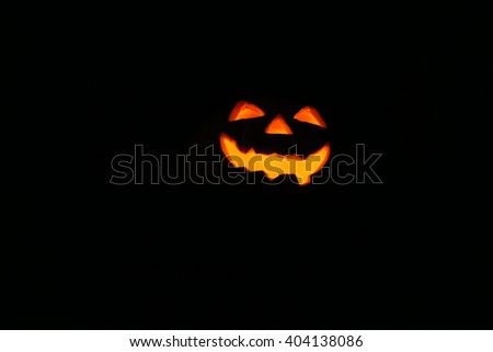 Alight Halloween pumpkin face