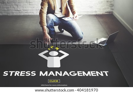 Stress Management Tension Anxiety Strain Rehabilitation Concept Royalty-Free Stock Photo #404181970