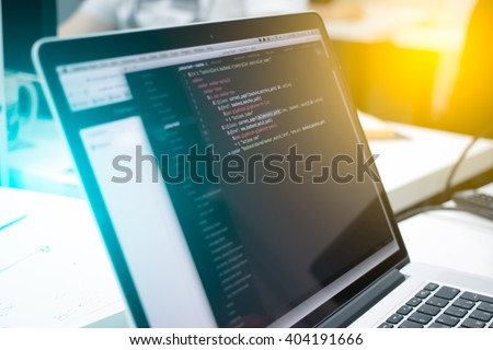 Web Developer's laptop