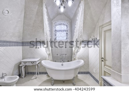 the interior of bathroom
