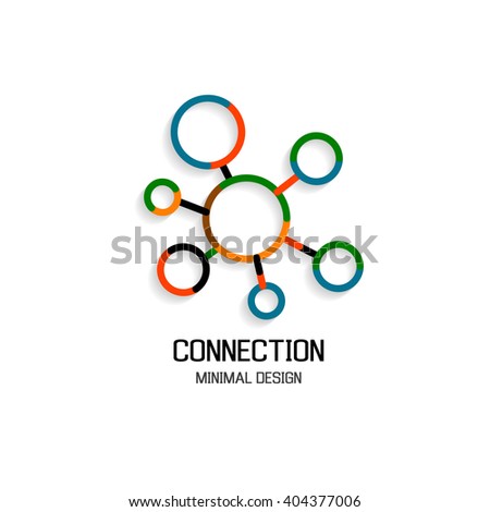 Abstract network connection Royalty-Free Stock Photo #404377006