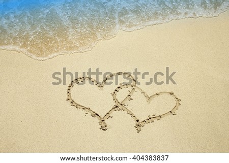 a heart on the sand by the sea