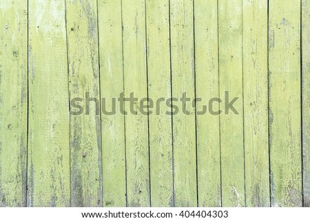 Old green wooden background. Picture of wooden structure.