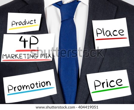 Photo of business suit and tie with ACT concept paper cards
