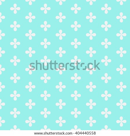 Simple abstract pattern with white flowers. Background, covers, design templates