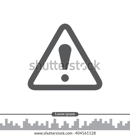 Exclamation danger sign Royalty-Free Stock Photo #404561128