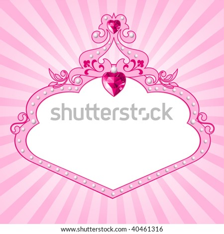 Lovely princess pink frame. Perfect for beautiful girls