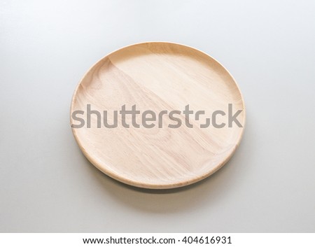 wooden plate Royalty-Free Stock Photo #404616931