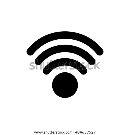 Wifi icon. Internet silhouette symbol vector illustration