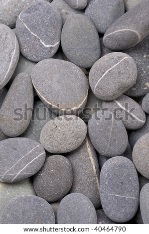 Round striped pebble stones