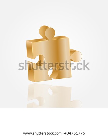 volume element of the puzzle on a light background