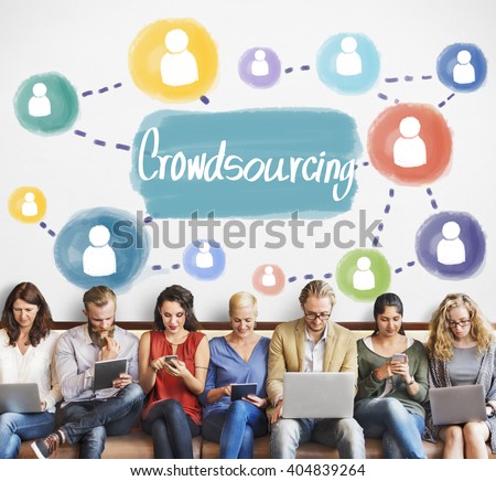 Crowd-sourcing Collaboration Information Content Concept Royalty-Free Stock Photo #404839264