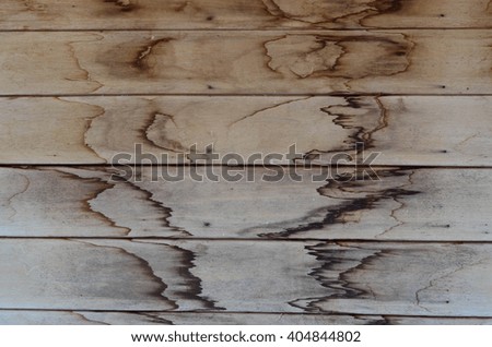 Old Wooden Wall With Rain Stain Background