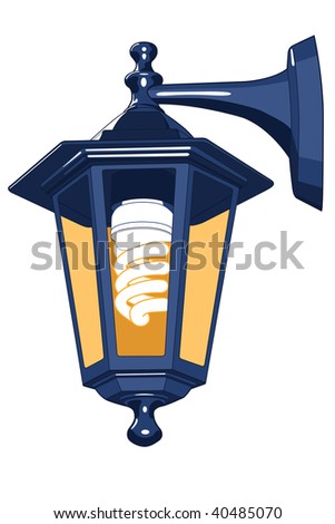 Street lamp for vector design