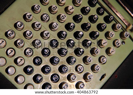 old computer keyboard as part of computer history