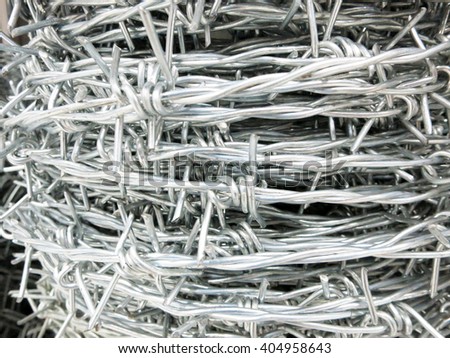 barbed wire rolls, A roll of barbed wire