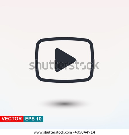 Video play icon Royalty-Free Stock Photo #405044914