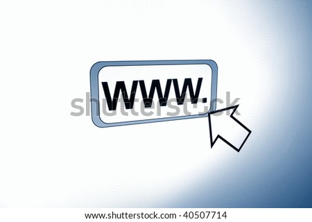 www internet browser showing a communication concept