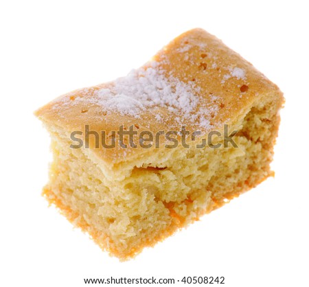 Delicious cake isolated on white background