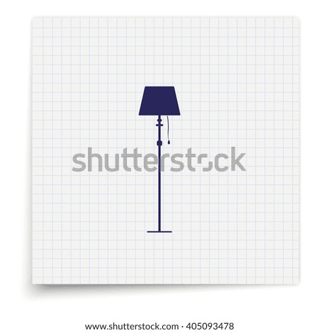 Illustration of floor lamp.