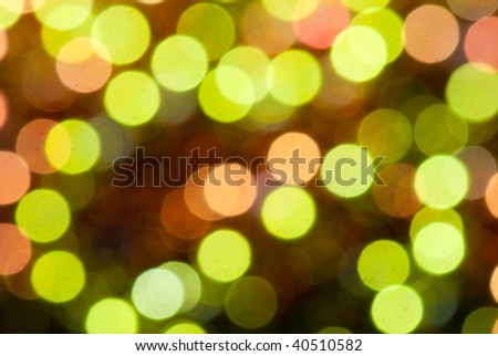 defocused abstract background of color night holiday lights