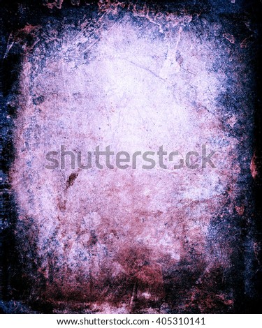 Vintage Grunge Scratched Background With Faded Central Area For Your Text Or Picture