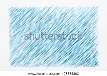 blue marker doodles on white paper background Royalty-Free Stock Photo #405386803