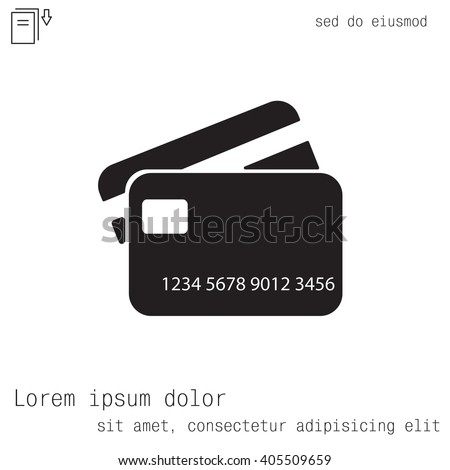 credit card icon Royalty-Free Stock Photo #405509659