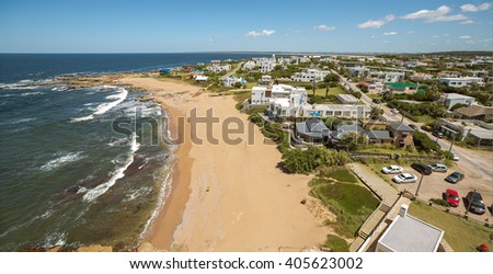 Beach in Jose Ignacio. Uruguay Royalty-Free Stock Photo #405623002