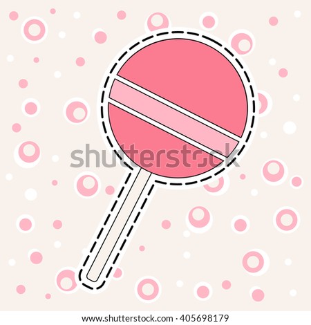 Baby rattle. Abstract background Vector EPS-10.