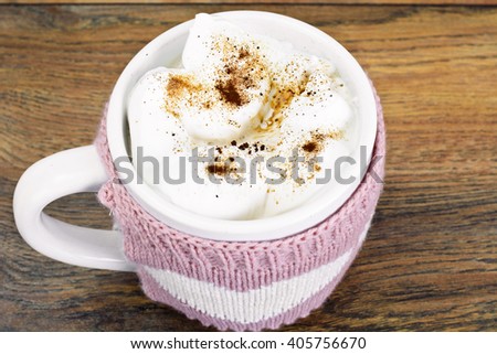 Big Cup of Coffee with Cream Studio Photo
