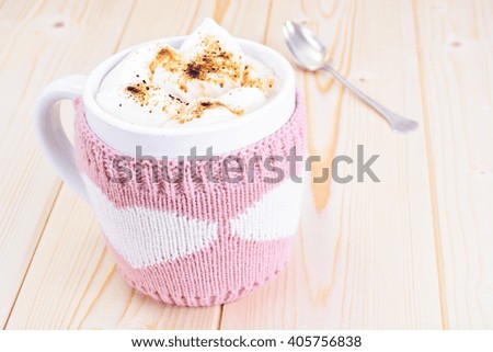 Big Cup of Coffee with Cream Studio Photo