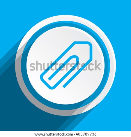 An Icon Illustration Isolated on a Background - Paperclip