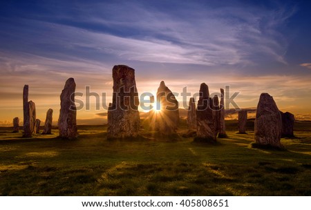 Callanish stone circle Royalty-Free Stock Photo #405808651