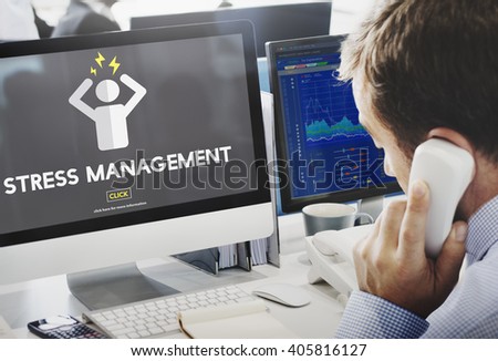 Stress Management Tension Anxiety Strain Rehabilitation Concept Royalty-Free Stock Photo #405816127