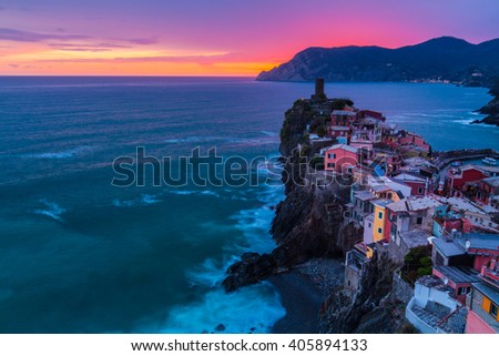 Beautiful scenery in Cinque Terre, Italy