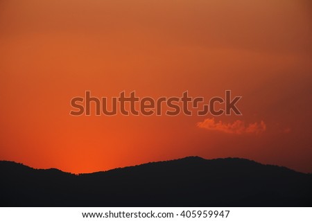 Sunrise on Mountain