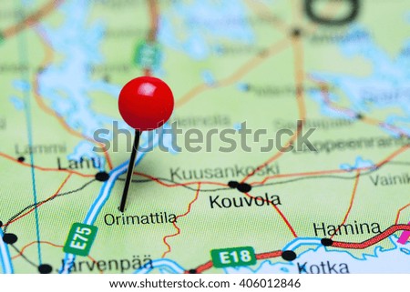 Orimattila pinned on a map of Finland
