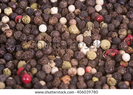 a picture of colorful peppercorns